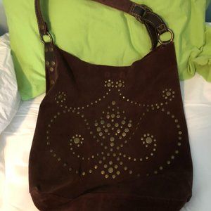 Lucky Brand Oversized Shoulder Bag in Brown